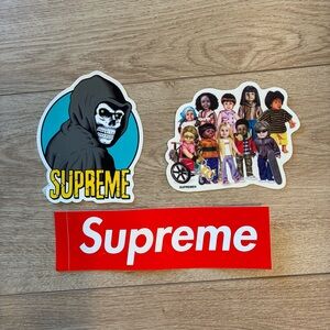 Supreme Sticker Set of 3 Brand New Condition